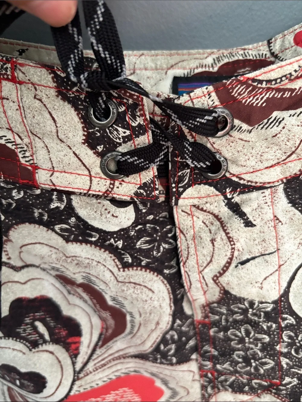 Patagonia Cream, Brown & Red Patterned Men's Shorts